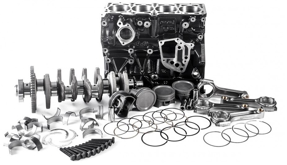 En komplet 1.8T motor.