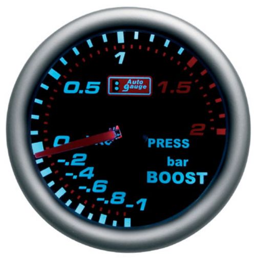 Billede af Autogauge ladetryksur - Smoke