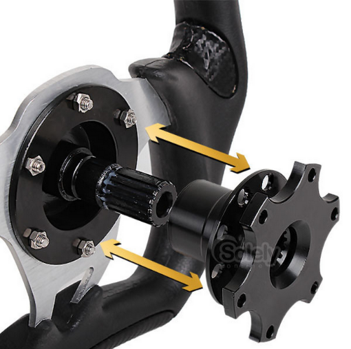 Billede af Quick release til rat sort 68 mm