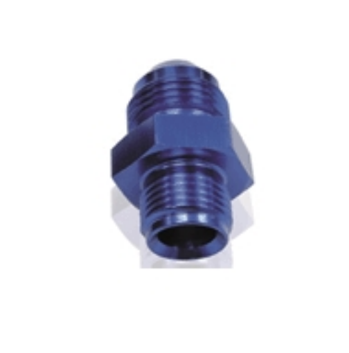 Billede af AN Han - NPT Han - Nippel adaptor - Blå alu