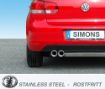 Billede af Audi A3 / VW Golf 5 / Golf 6 turbo - Simons udstødning