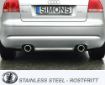 Billede af Simons catback udstødning Audi A3 8P/SEAT Altea/VW Golf 5/VW Golf 6 2x100 mm
