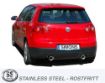 Billede af Simons catback udstødning Audi A3 8P/SEAT Altea/VW Golf 5/VW Golf 6 2x100 mm