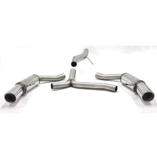 Billede af Simons catback udstødning Audi A4 B8/A5 B8 2.0 TDI 2x100 mm