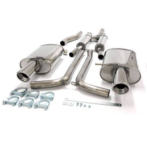 Billede af Simons catback udstødning Audi A4 B6 Quattro 1.8T 2x100 mm