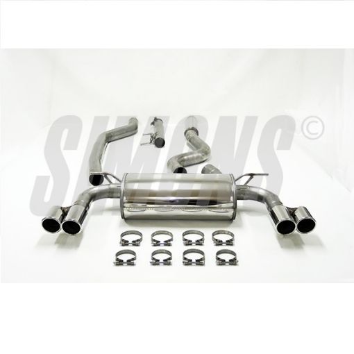 Billede af Simons catback udstødning BMW F34 GT 320i 2.0T 4x80 mm