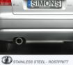 Billede af Simons catback udstødning Audi A3 8P/SEAT Altea/VW Golf 5/VW Golf 6 1x100 mm
