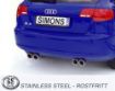 Billede af Simons catback udstødning Audi A3 8PA 2WD 1.4 TFSI/2.0 TFSI