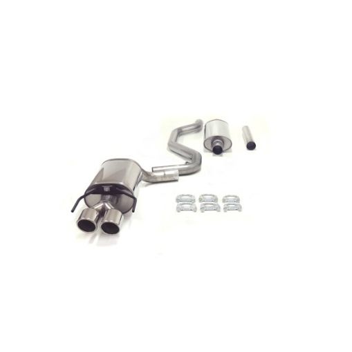 Billede af Simons catback udstødning Saab 9-3 1.8T/2.0T/Aero 58L 2x80 mm