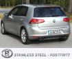 Billede af Simons catback udstødning VW Golf 7 1.2 TSI/1.4 TSI 4x80 mm