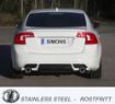 Billede af Simons catback udstødning Volvo S60/V60 2.0T/T3/T4/T5 2WD