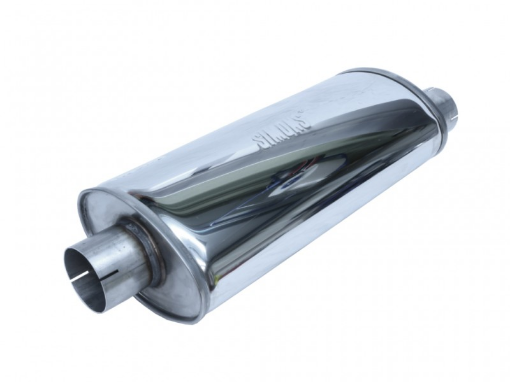 Billede af Oval lyddæmper med forskudt rør - Rustfri - Simons U327600R