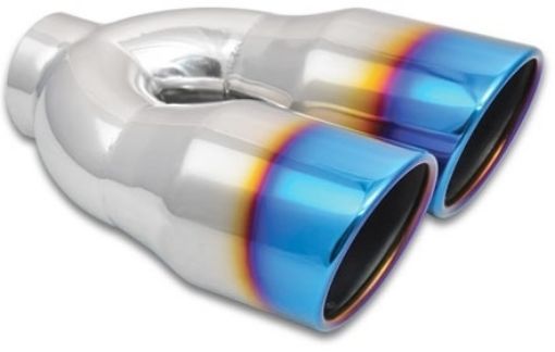 Billede af Dobbelt afgangsrør Burnt Blue Finish 2,5" - Vibrant performance 1326B