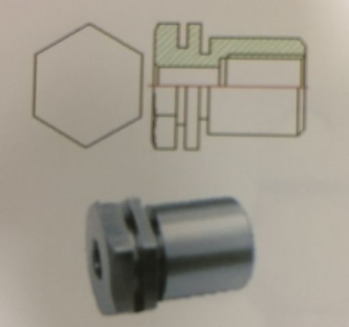 Billede af Hex Brake Locator M10x1.0