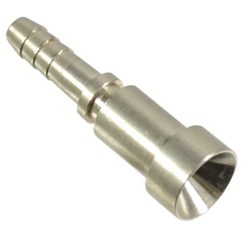 Billede af Concave male crimped end - 24,3mm lang - AN4 PTFE slange