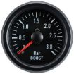 Billede af Autogauge ladetryksmåler - Sort - 3 bar
