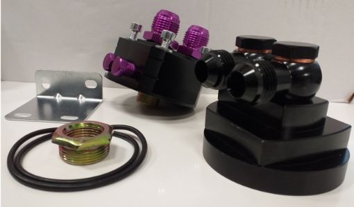 Billede af Oliekøler relocation - AN10 - Lav profil - 67mm.