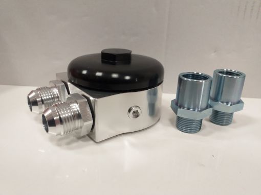 Billede af Oliekøler relocation - AN10 - Ultra lav profil - 50/54mm.