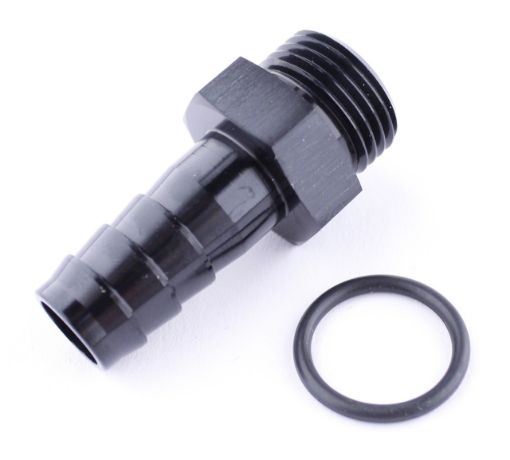 Billede af Slangestuds adapter AN6 han – 8 mm slange sort