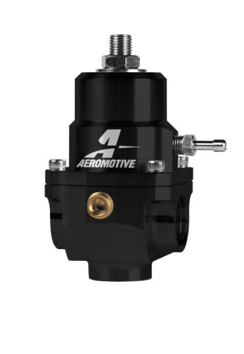 Billede af Aeromotive X1 Series EFI brændstoftrykregulator 2x AN8 ORB / 1x AN8 ORB sort
