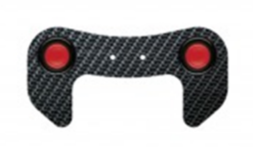 Billede af Carbon plade med to knapper til rat