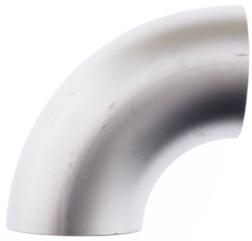 Billede af 35 x 1.5mm. rustfri rørbøjning - 90 grader - Uden benlængde