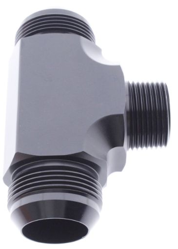 Billede af T-stykke AN-fitting med NPT på siden