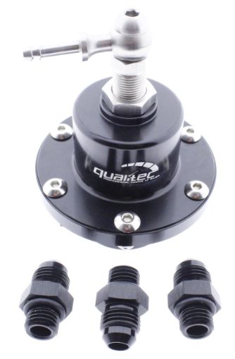 Billede af Qualitec high pressure brændstoftrykregulator 2x AN6 / 1x AN6 med nipler
