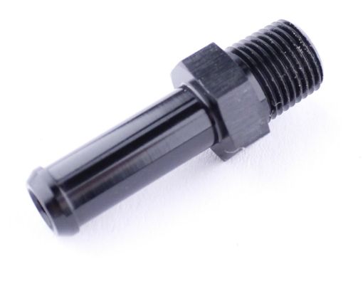 Billede af Slangestuds 3/8" NPT han – 9 mm sort aluminium