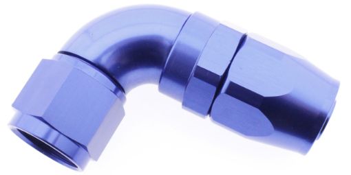 Billede af 90gr. AN fitting - AN-4 - Blå - High flow