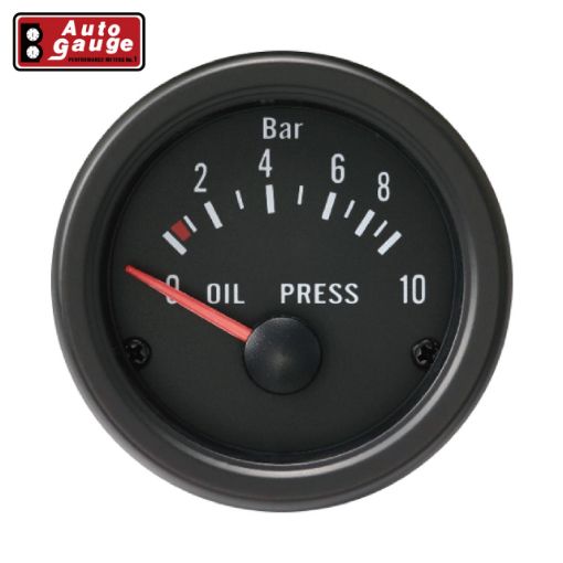 Billede af Autogauge Olietryksmåler - Sort