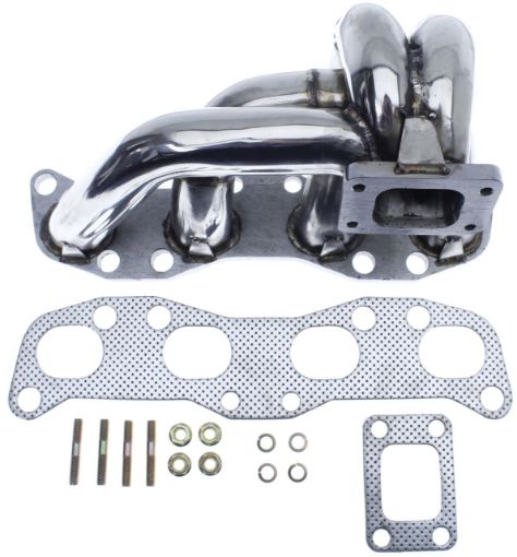 Billede af Nissan CA18DET turbomanifold – rustfri manifold med T25 flange