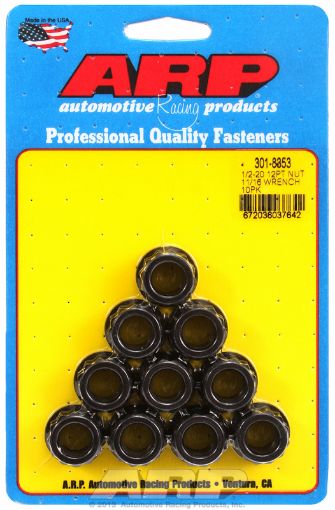 Billede af ARP Nut Kit 1/2-20 11/16 Socket 12PT 10 Pack