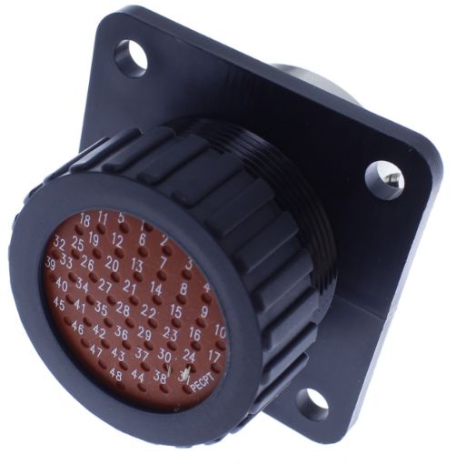 Billede af Firewall connector 48 pins  med flange - Incl. stikben (HUN)
