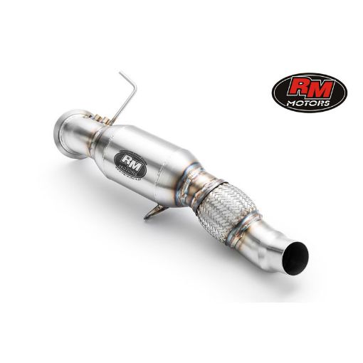 Billede af Downpipe med lyddæmper til BMW E90, E91, E92, E93 325d, 330d, 330xd M57N2