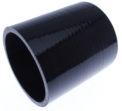 Billede af 2.25" / 57.2mm. - Lige silikone slange - Længde: 76.2mm. - Sort