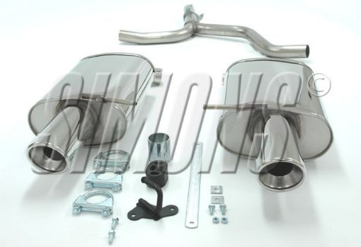 Billede af Simons catback udstødning Audi A4 B6 2WD Sedan/Avant 1.6i/2.0i/1.9 TDI