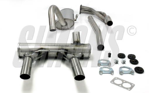 Billede af Simons sportsudstødning Opel GT 2.0 2x57 mm