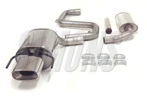 Billede af Simons catback udstødning Saab 9-3 1.8T/2.0T/Aero 61L 85/150 mm