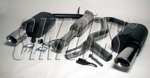 Billede af Simons catback udstødning Saab 9-5 Turbo/Aero 1998-2005 2x90/120 mm