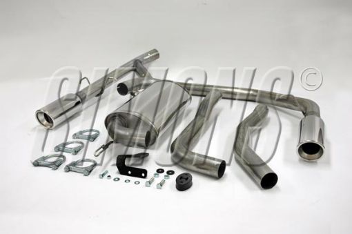 Billede af Simons catback udstødning Volvo 850/S70/V70/C70 Turbo 2x100 mm