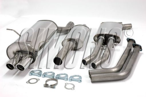 Billede af Simons catback udstødning BMW M52 E46 320i/323i/328i