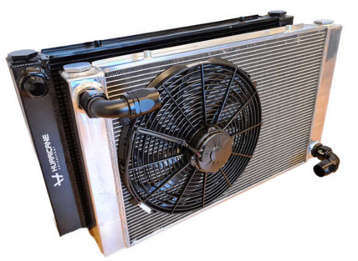 Billede af Hurricane Vandkøler 800x450mm Høj flow AN20 Universel (Black)