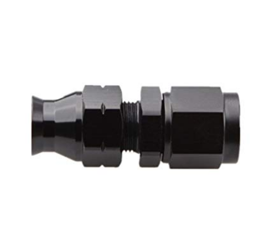 Billede af Lige Tube to Female AN-10 adapter - sort - 5/8" (15,87mm.)
