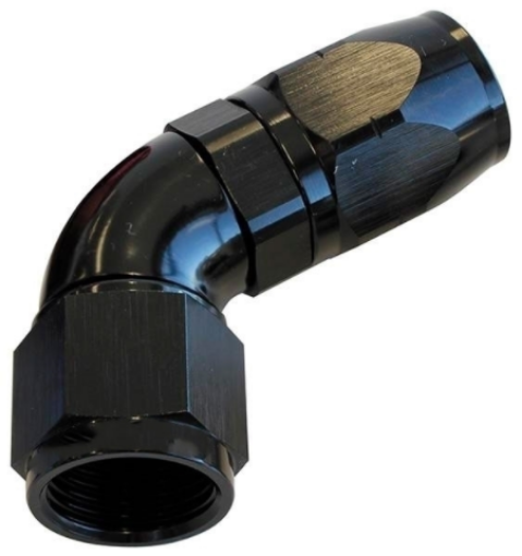 Billede af 60gr. AN fitting - AN-12- Sort - High Flow