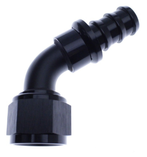 Billede af 60gr. AN fitting - AN-10 - Sort - Push lock