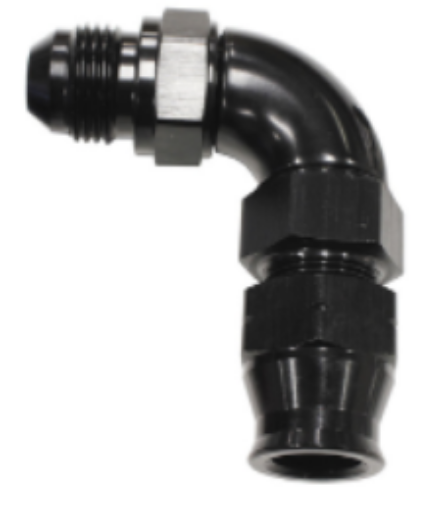 Billede af 90gr. AN fitting - Tube To Male Adapter AN-8 -> Hardtube 5/16" (7,93mm.) sort