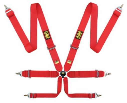 Billede af 3" 6-punkts sele (FIA godkendt) - Rød