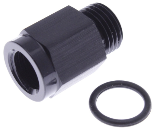 Billede af Nippel adapter AN8 han – M18x1,50 han sort