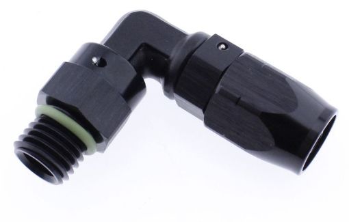 Billede af 90gr. AN fitting - AN4 - M12x1.5 - Sort